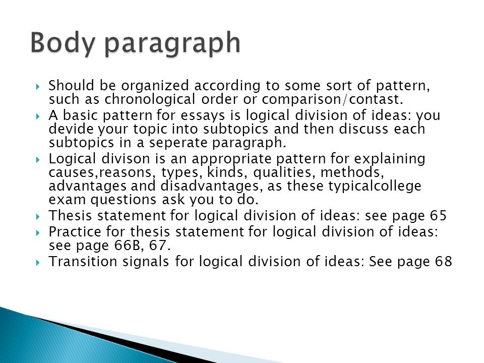 Chronological Order In Essay Writing